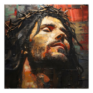 Jesus Christ Modern Fotodruck