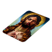 Jesus Christ Modernes Renaissance-Magnet Magnet (Linke Seite)