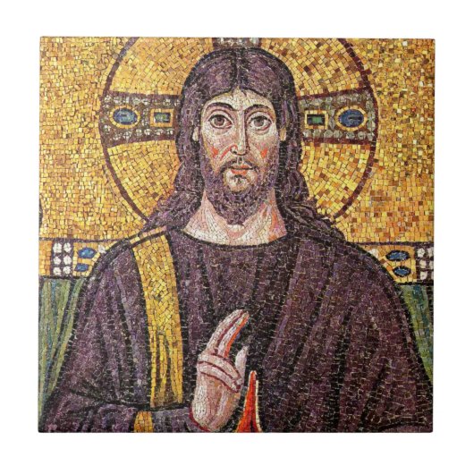 Jesus Christ Mosaic Fliese (Vorderseite)