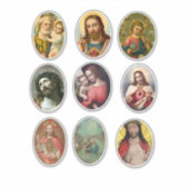 Jesus Christ mother mary joseph holy family art Aufkleber (Vorderseite)