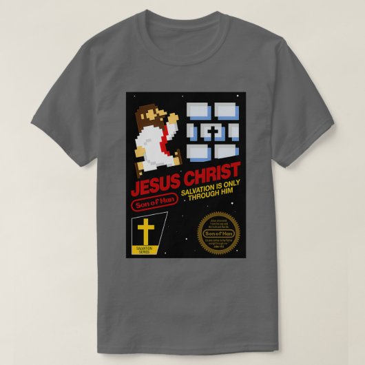 Jesus Christ NES 8bit T-Shirt (Design vorne)