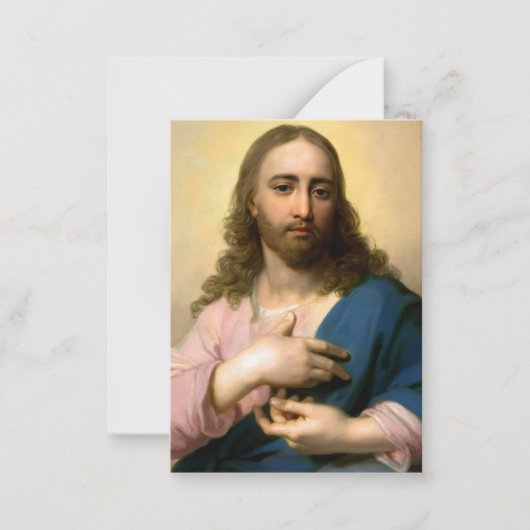 Jesus Christ Notecard Mitteilungskarte (Vorderseite)