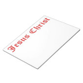 JESUS CHRIST NOTIZBLOCK (angewinkelt)