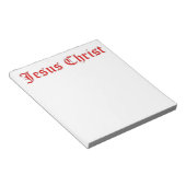 JESUS CHRIST NOTIZBLOCK (angewinkelt)