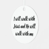 Jesus Christ Ornament Aus Metall (Vorderseite links)