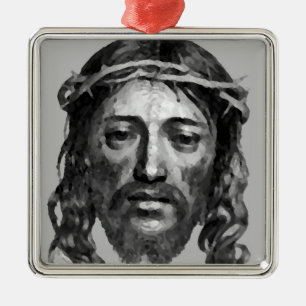 JESUS CHRIST ORNAMENT AUS METALL