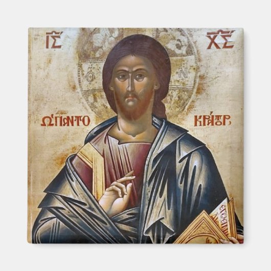 Jesus Christ Orthodox Christliches Symbol Magnet (Vorne)