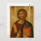 Jesus Christ Orthodox Christliches Symbol Postkarte (Vorne/Hinten)
