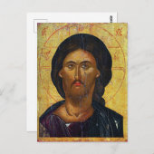 Jesus Christ Orthodox Christliches Symbol Postkarte (Vorne/Hinten)