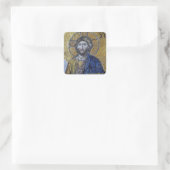 Jesus Christ Orthodox Christliches Symbol Quadratischer Aufkleber (Tasche)