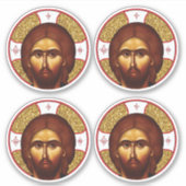 Jesus Christ Orthodox Icon Aufkleber (Vorderseite)