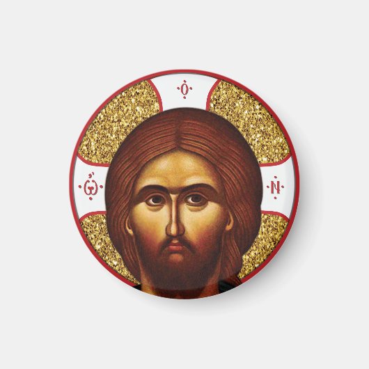 Jesus Christ Orthodox Icon Magnet (Vorne)