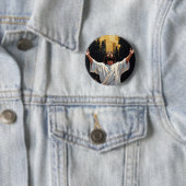 Jesus Christ Our Savior | Black and Gold Button (Beispiel)