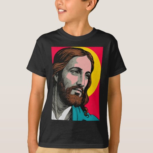 Jesus Christ P Art Religious Easter &amp; Christma T-Shirt (Vorderseite)