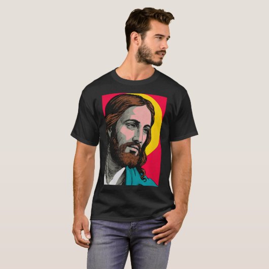 Jesus Christ P Art Religious Easter &amp; Christma T-Shirt (Vorne ganz)