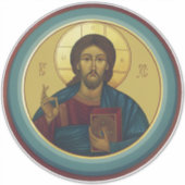Jesus Christ Pantocrator Aufkleber (Vorderseite)
