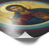 Jesus Christ Pantocrator Fotodruck (Ecke)