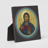 Jesus Christ Pantocrator Fotoplatte (Vorderseite)