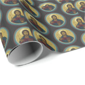 Jesus Christ Pantocrator Geschenkpapier (Rolleneckpunkt)