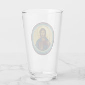 Jesus Christ Pantocrator Glas (Rückseite)