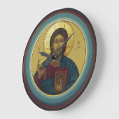 Jesus Christ Pantocrator Große Wanduhr (Winkel)