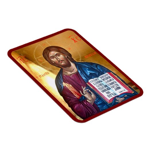 Jesus Christ Pantocrator Icon Magnet (Rechte Seite)