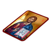 Jesus Christ Pantocrator Icon Magnet (Linke Seite)