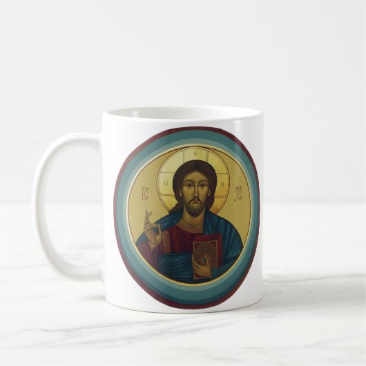 Jesus Christ Pantocrator Kaffeetasse (Links)