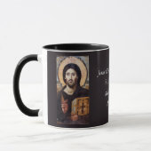 Jesus Christ Pantocrator l Orthodox Icon Tasse (Links)