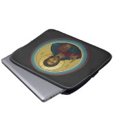 Jesus Christ Pantocrator Laptopschutzhülle (Vorne Knopf)