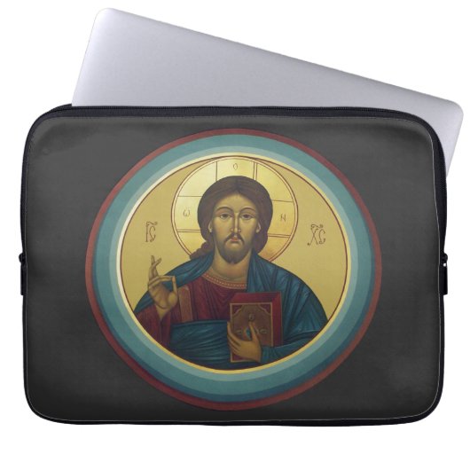 Jesus Christ Pantocrator Laptopschutzhülle (Vorderseite)