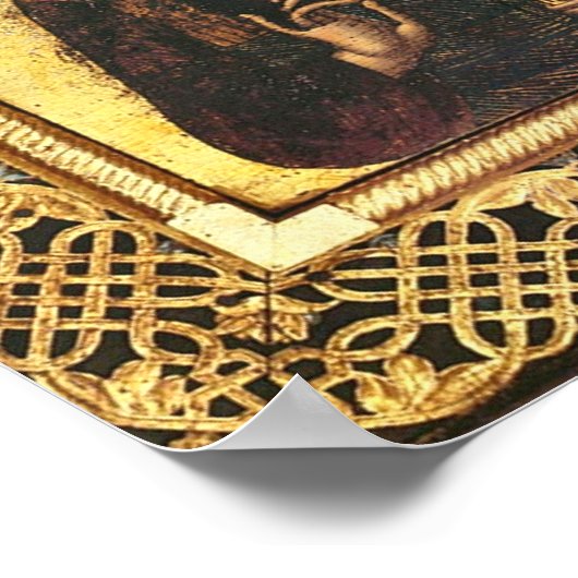 Jesus Christ Pantocrator, Lord of All Icon Print Poster (Ecke)