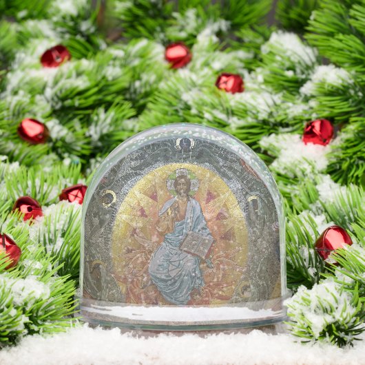 Jesus Christ Pantocrator, Lord of All, Icon Schneekugeln (Weihnachten)