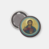 Jesus Christ Pantocrator Magnet (Vorderseite/Rückseite)