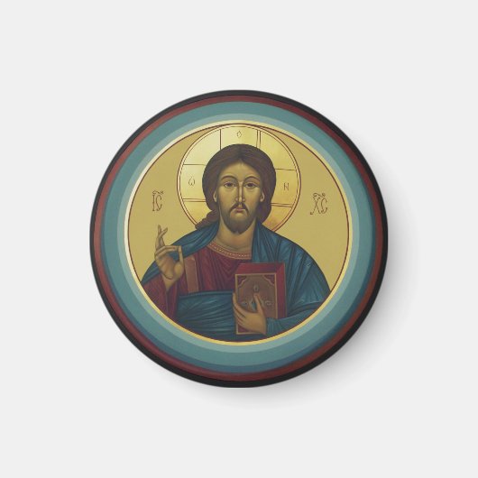 Jesus Christ Pantocrator Magnet (Vorne)