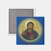 Jesus Christ Pantocrator Magnet (Vorderseite/Rückseite)