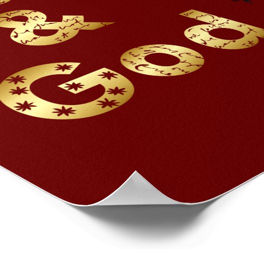 Jesus Christ Pantocrator Mann & Gott Katholik Poster (Ecke)