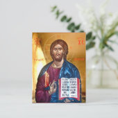 Jesus Christ Pantocrator  Postkarte (Stehend Vorderseite)