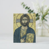 Jesus Christ Pantocrator Postkarte (Stehend Vorderseite)