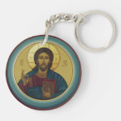 Jesus Christ Pantocrator Schlüsselanhänger (Rückseite)