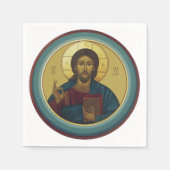 Jesus Christ Pantocrator Serviette (Vorderseite)