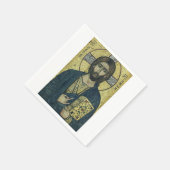 Jesus Christ Pantocrator Serviette (Ecke)
