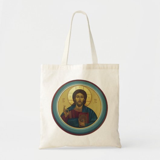 Jesus Christ Pantocrator Tragetasche (Vorne)