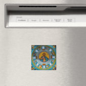 Jesus Christ Pantokator Lord of All Orthodox Icon Magnet (In Situ (Geschirrspüler))