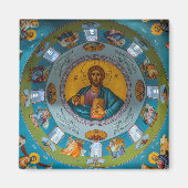 Jesus Christ Pantokator Lord of All Orthodox Icon Magnet (Vorne)