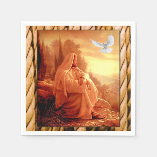 Jesus Christ Paper Napkins Serviette (Vorderseite)