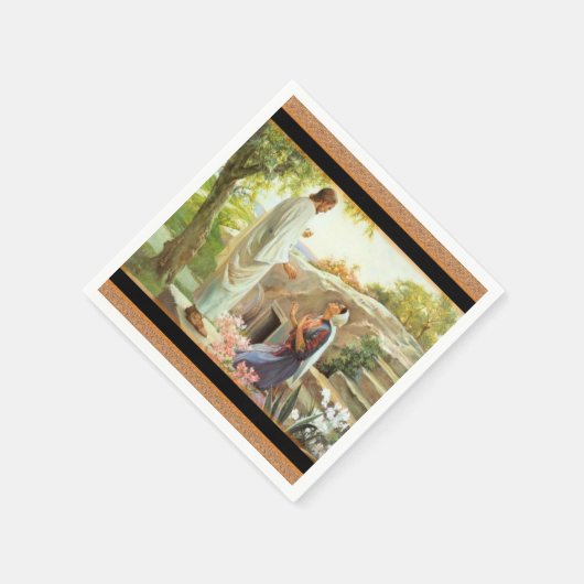 Jesus Christ Paper Napkins Serviette (Ecke)