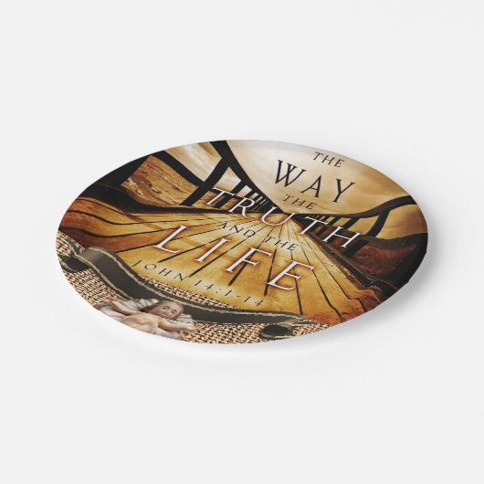 Jesus Christ Paper Tellers Pappteller (Schrägansicht)