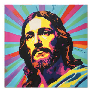 Jesus Christ Pop Art Fotodruck