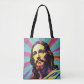 Jesus Christ Pop Art Tasche (Vorderseite)